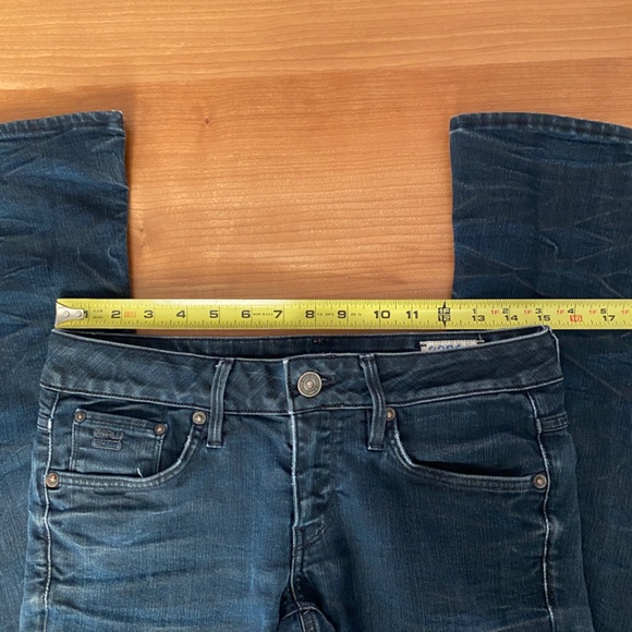G-Star 3301 Low Rise Skinny Jeans in Dark Wash (Size 27 Tall) - Picture 7 of 10